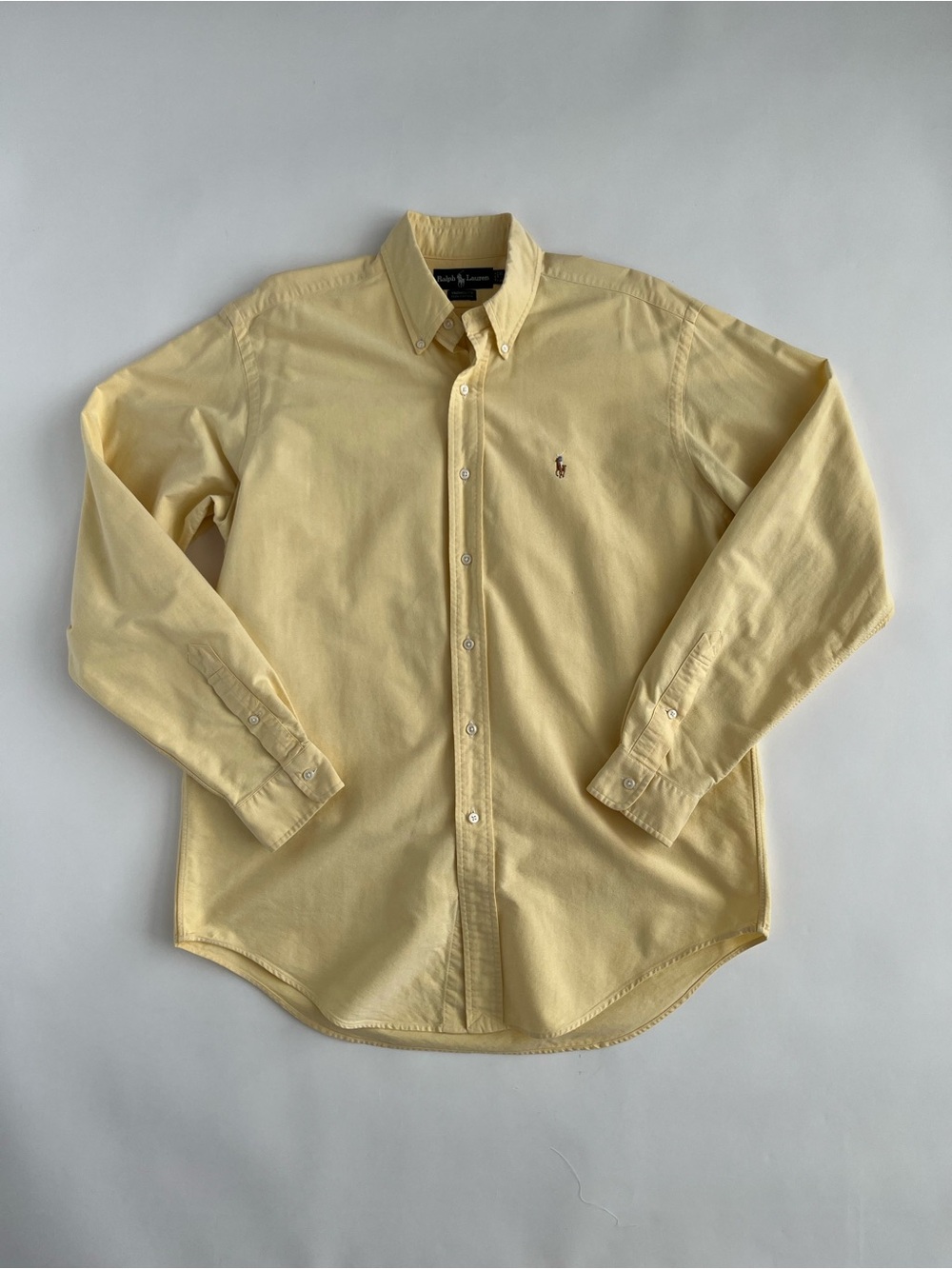 Ralph Lauren Men’s Yellow Yarmouth Button-Down Oxford Shirt